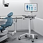 Mount-It! MedHub Mobile Medical Cart Workstation with Monitor Mount and Locking Caster Wheels, White/Grey (MI-16015)~#|#~0A0977D8-3B37-4A01-88EFA09DB95FF97C_sc7