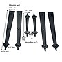 Household Essentials 66-Piece Decorative Garage Handle and Hinge Magnets for Steel Doors, Black (HH240)~#|#~0A3191BF-AF67-4631-A941C37FF320F54F_sc7