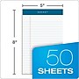 TOPS Docket Notepads, 5" x 8", Narrow Ruled, White, 50 Sheets/Pad, 12 Pads/Pack (TOP 63360)~#|#~0A34F969-7083-443E-9BE1C5DC66D7F7E3_sc7