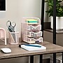 Mind Reader 4-Compartment Metal Desk Organizer, Pink (MESHMINI-PNK)~#|#~0A4633F4-F5DD-47B3-84A14696D08AE66A_sc7