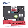 Brother P-touch Laminated Label Tape, 3/4" x 26.2', Black on Red (TZe441)~#|#~0A4F4180-10F7-4238-A220A5D65761B548_sc7