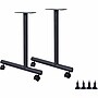 Lorell Invent 28.50" H Training Table Base, Metal, With Wheels, Black, 2 Legs/Pack (LLR60801)~#|#~0A58979B-49D9-41DC-81EA780E7159A90D_sc7