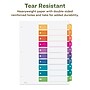 Avery Ready Index Table of Contents EcoFriendly Paper Dividers, 1-10 Tabs, Multicolor, 3 Sets/Pack (11082)~#|#~0A640CF9-28E9-4523-B9A794DDC7DA427F_sc7