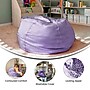 Flash Furniture Cotton Twill Oversized Dot Bean Bag Chair, Lavender~#|#~0A69C126-2835-484C-9371D24FC597AEDA_sc7
