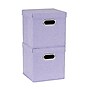 Household Essentials Collapsible Fabric Cube Storage Bin Set with Lids and Grommet Handles, (HH814-1)~#|#~0A779FFB-7ED5-4540-98BB261D9348EB0D_sc7
