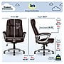 Serta Fairbanks Ergonomic Bonded Leather Executive Big & Tall Chair, 350 lb. Capacity, Chestnut (43675A)~#|#~0A7D2854-228E-491F-833204E86ACFA29C_sc7
