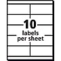 Avery Copier Shipping Labels, 2" x 4-1/4", White, 10 Labels/Sheet, 100 Sheets/Box (5352)~#|#~0A8D4F2B-1BF2-493D-B250A7D1E971ADC9_sc7