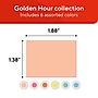 Staples Ultra Sticky Notes, 1 3/8" x 1 7/8", Golden Hour Collection, 100 Sheets/Pad, 24 Pads/Pack (ST62877)~#|#~0ADB4E40-9986-465C-9C30CAFBDBD80E11_sc7