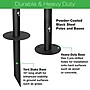 Excello Global Products Bistro Pole for String Lights, Black, 4/Pack (EGP-HD-0361)~#|#~0AFF7E16-931B-44FD-8509363EDD7F94E3_sc7