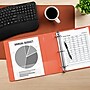 Staples 2" 3-Ring View Binder, D-Ring, Orange (26446-CC)~#|#~0AFF8556-CCF1-471A-A6714BCEC52528BB_sc7