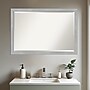 Amanti Art Vista Brushed Nickel Narrow Frame Wall Mirror, 26.75" x 38.75" (A42674960962)~#|#~0B040E10-0D23-4372-9BBEBA635C330797_sc7