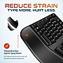 Delton KB200 & S12 Wireless Ergonomic Keyboard and Optical Mouse Combo, Black (DKMKITERG12-WB)~#|#~0B4517DB-F7E4-4651-99E7D9614DFB5ACA_sc7