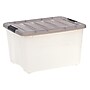 Iris 40 Quart Stack and Pull Plastic Latching Storage Bin, Clear (500209)~#|#~0B565AC2-5AF0-480F-BFE31C40B99D60F3_sc7