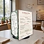 Azar Letter 8.5" x 11" 3-Sided Rotating Menu Sign Holder, Desktop/Countertop, Top Loading, Clear, Acrylic (193732-BLK)~#|#~0B5F030C-A2A3-4213-B55E34F7808FD5AD_sc7