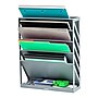 Mind Reader 5-Compartment Mountable Plastic Vertical File Storage, Gray  (WALLANCH-GRY)~#|#~0B7AB5EC-4F3A-4C44-B00F41BD6381A250_sc7