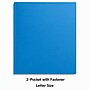 Staples Matte Plastic 2-Pocket Portfolio Folder with Fasteners, Letter Size, Durable and Flexible, Blue~#|#~0B87C6A8-5008-4E7F-972F37FC69A215D9_sc7