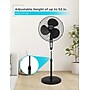 Black & Decker 18" Oscillating Pedestal Fan with Remote, 3-Speed, Black (BDSF18MB)~#|#~0B8C452E-1257-4523-929386E3830B9675_sc7