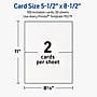 Avery Rectangle Invitation Cards, 5.5" x 8.5", Matte White, 100/Pack (19479399852)~#|#~0BCC7099-BB95-4346-8BE96ACB8611B338_sc7