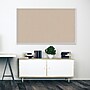 Ghent Fabric Bulletin Board, Satin Aluminum Frame, 4’H x 5’W, Beige (AT45F90)~#|#~0BDCC2D8-4557-4CE2-B7FF688B45CCE484_sc7
