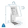 Mount-It! Adjustable Anti-Theft Tablet Kiosk with Printer Shelf, White (MI-3883W_G10)~#|#~0C1803D5-E768-4A24-881376813FA0512A_sc7
