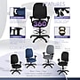 Regency Comfort Series Fabric Drafting Chair with Footrest and Lumbar Support, Black (125-DK-BK)~#|#~0C1938D9-280A-45C6-8AEBB4C570D2A69D_sc7