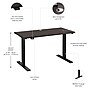 Bush Business Furniture Move 60 Series 48"W Adjustable Standing Desk, Storm Gray/Black (M6S4824SGBK)~#|#~0C58D994-7766-4F09-84244755DC0C8275_sc7