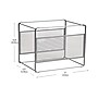 Mind Reader Hanging File Folder Organizer Metal, Silver (BOXFILE-SIL)~#|#~0C6B5C10-670C-4AAB-8C2F47FE3BD40423_sc7