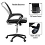 Mind Reader Ergonomic Mesh Swivel Computer and Desk Chair, Black (OFFCHAIR17-BLK)~#|#~0C830230-AB2A-4BB0-B941B59A077D6EBB_sc7