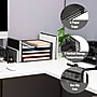 Mind Reader Metal Front Loading Letter Tray, Letter Size, Black (4TSIDE2-BLK)~#|#~0CA6546C-8B64-48A0-A1A9880C3C59985A_sc7