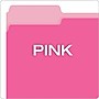 Pendaflex Recycled File Folder, 1/3-Cut Tab, Letter Size, Pink, 100/Box (42101/3PIN)~#|#~0CA8795D-A0EB-4F65-A5922918B3A59B03_sc7