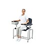 Viva Comfort Wide Adjustable Bariatric Padded Phlebotomy Blood Drawing Chair, 500 lbs. Capacity, Black (ADI997-01D-BLK-HD-MK)~#|#~0CB16DCB-DFE7-4536-A8824B90120BF048_sc7