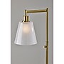 Adesso Gio 56"H Antique Brass Floor Lamp with White Glossed Glass Shade (3305-21)~#|#~0CB935D5-CB65-4781-A1F6C751372F644C_sc7