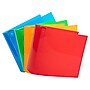 JAM Paper 4" 3-Ring Flexible Poly Binders, Assorted Colors, 4/Pack (PB75245ASSRT)~#|#~0CB97F36-B375-4955-AB801C821E6D6ADB_sc7
