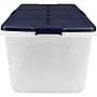 Home Logic 100 Quart, Latch Lid Storage Bin, Clear, 4/Case (7107)~#|#~0CBE65B1-D858-4595-BE0D3C1C37AD2754_sc7