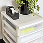 Iris 4-Drawer Desktop Unit, White/Clear, 2/Pack (587013)~#|#~0CD0F8B1-D9B0-4722-A9B1D4AD594F3EB0_sc7