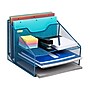 Mind Reader Metal Desktop Organizer Vertical File Holder Paper Letter Tray, Turquoise (MESHBOX5-TUR)~#|#~0CD1D894-87F5-4B49-A3B87F99F1594706_sc7