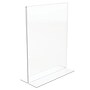 Staples Sign Holder, 8.5" x 11", Clear Plastic – Desktop Display Stand for Retail, Offices & Front Counters~#|#~0CE1FCAC-F201-4469-BA289EE20A305E2A_sc7