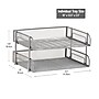Mind Reader Metal Side Loading Stackable Letter Tray, Letter Size, Silver (ESTACK2-SIL)~#|#~0D0AFE74-D49E-4F81-BF48ACE8C5B0C778_sc7