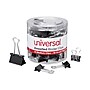 Universal® Medium/small Binder Clips, 5/8", 3/8" Capacity, 1 1/4", 3/4" Wide, Black, 60/pk~#|#~0D2B34E2-A925-40D6-90EC2F20AAB07E85_sc7