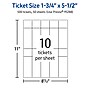 Avery Integrated Cards, 1-3/4" x 5-1/2", Glossy White, 500/Box (95288)~#|#~0D424D65-5340-453C-AAB4D0FE7BA00EBE_sc7