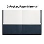 Staples Smooth 2-Pocket Paper Folder, Navy, 25/Box (27539-CC)~#|#~0D469379-4F2B-464B-AF3C950A65D905C7_sc7