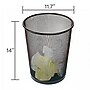 Staples Indoor Trash Can Without Lid, Black Steel Mesh, 4.5 Gal. (56903)~#|#~0D51ADE0-D983-4810-A062E724081EB898_sc7