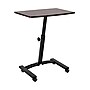 Seville Classics airLIFT 24"W Manual Rectangular Height Adjustable Mobile Sitting Desk, Walnut (WEB162)~#|#~0D63BBE9-D820-4F93-815DEF99A92B4F8F_sc7