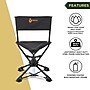 Arrowhead Outdoor 360°-Swiveling Outdoor Chair, Charcoal Black (TSRTKKS0261U)~#|#~0D6E35B1-E984-4C0C-B134ED07043E0545_sc7
