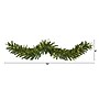 Nearly Natural 6-ft Green Pine Artificial Christmas Garland with 35 Clear LED Lights (W1109)~#|#~0D87DAE7-43E0-482B-B0DC4FFBC4DEEAC8_sc7