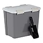 Iris 36 Quart Storage Container with Scoop for Dog & Cat Food, Plastic, Dark Gray (100148)~#|#~0D897A38-D3F8-4C7B-BD4DE194E8F13995_sc7