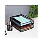 Mind Reader 4-Tier Stackable Paper Desk Tray, Metal Mesh, Black, 4/Pack (BSTACK4-BLK)~#|#~0D97B0E4-6AD9-4885-B22614A26A2982E4_sc7