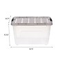 Iris 32 Quart Stack and Pull Latching Plastic Storage Bin, Clear (500207)~#|#~0DA41415-6BB2-4770-97508F52DDAB05E2_sc7