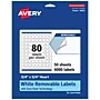 Avery Heart Shaped Laser/Inkjet Multipurpose Labels, .75" x .75", White, 4000 Labels/Box (94601)~#|#~0DA54C32-D936-4E62-B128460E7E5F157C_sc7