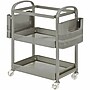 Lorell 2-Shelf Metal Mobile File Cart with Caster Wheels, Champagne Gold (LLR45654)~#|#~0DCF46A0-E52F-43C0-A737FDE788052B1B_sc7
